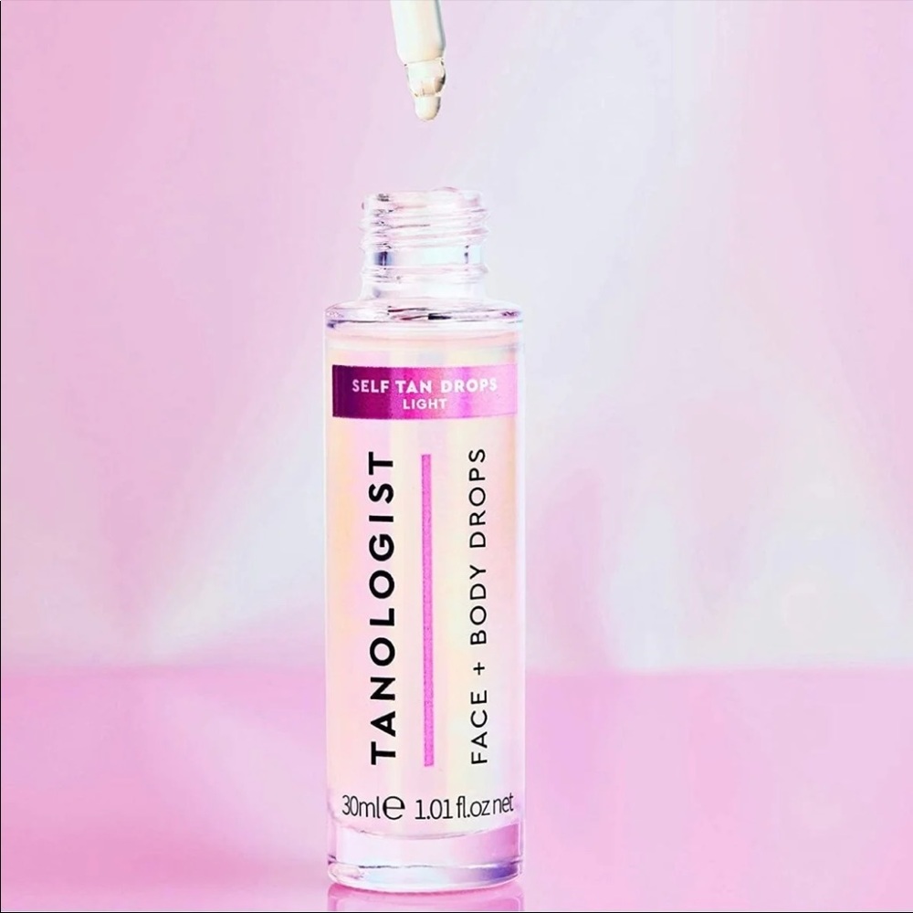 NEW Tanologist Self Tan Tanning Vegan Drops for Face + Body 1.01 oz 30ml LIGHT